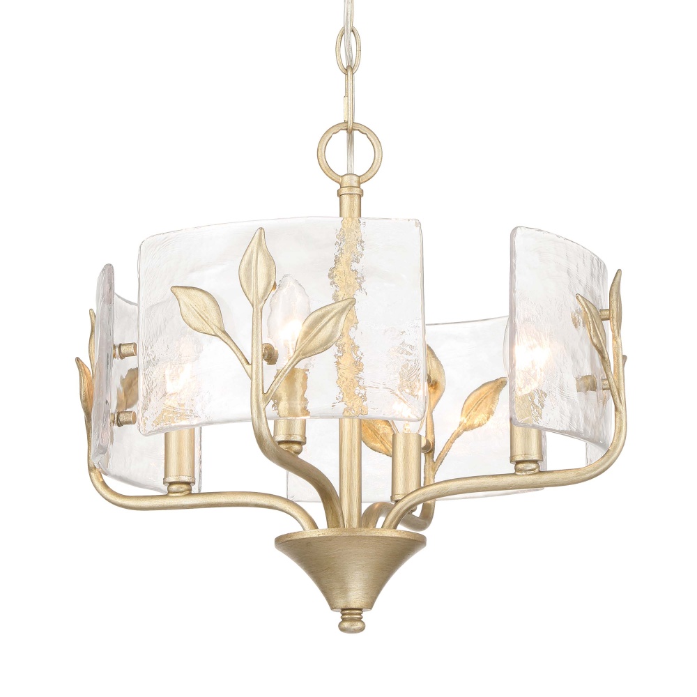 Wry Lighting Bloem 4-light Pendant in White Gold